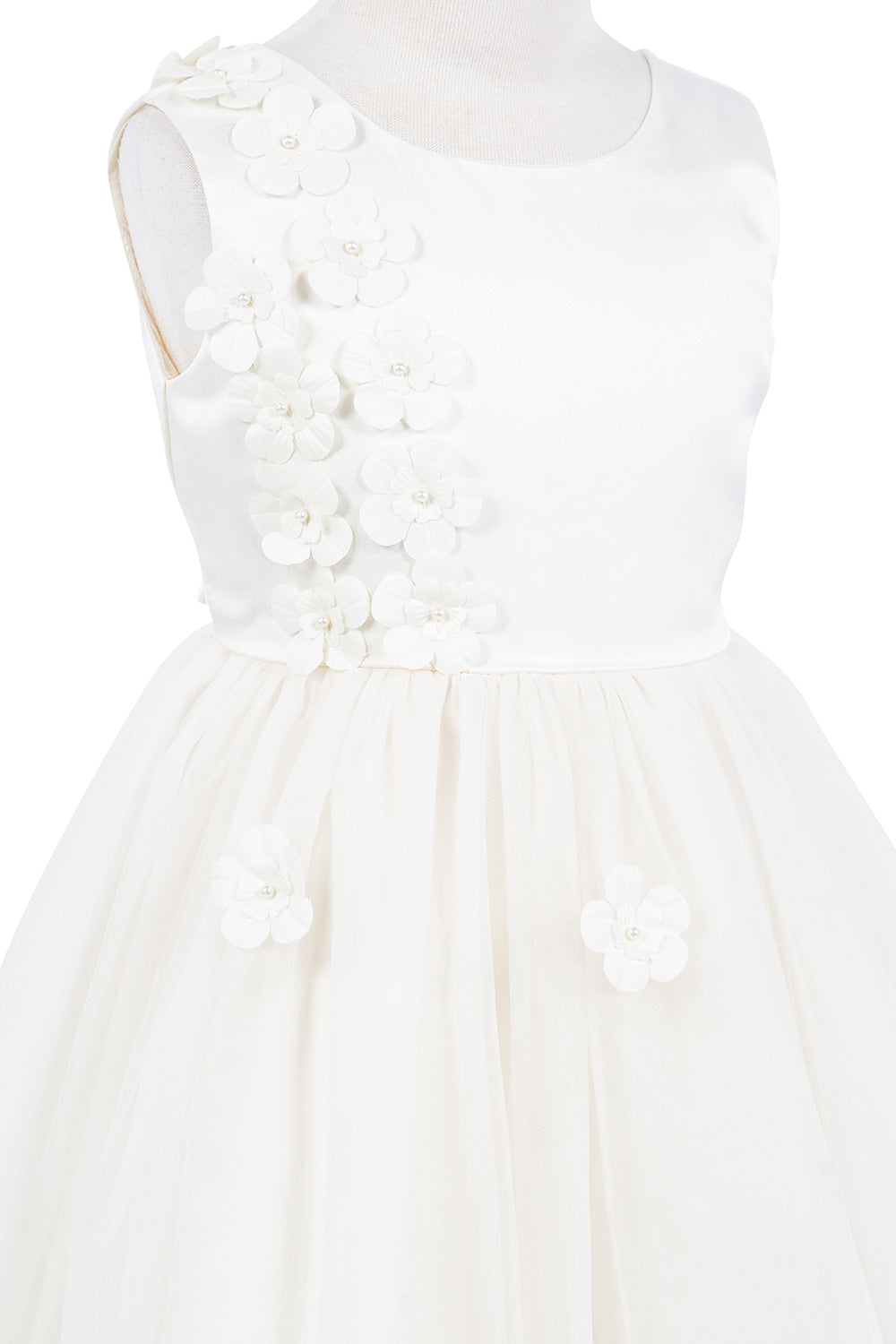 Beautiful Sleeveless Soft Tulle Flower Girl Dress by Cinderella Couture USA AS9136