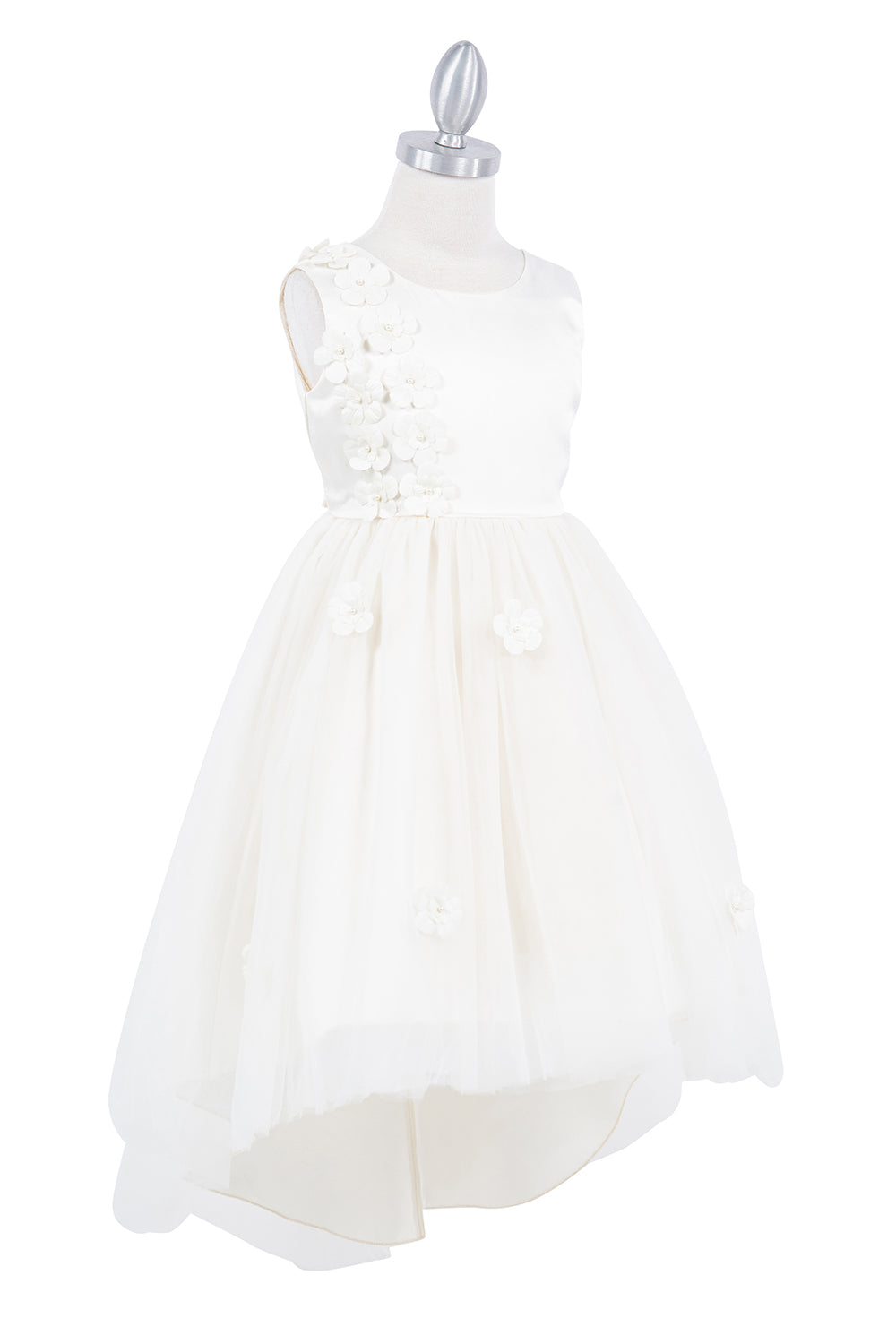 Beautiful Sleeveless Soft Tulle Flower Girl Dress by Cinderella Couture USA AS9136