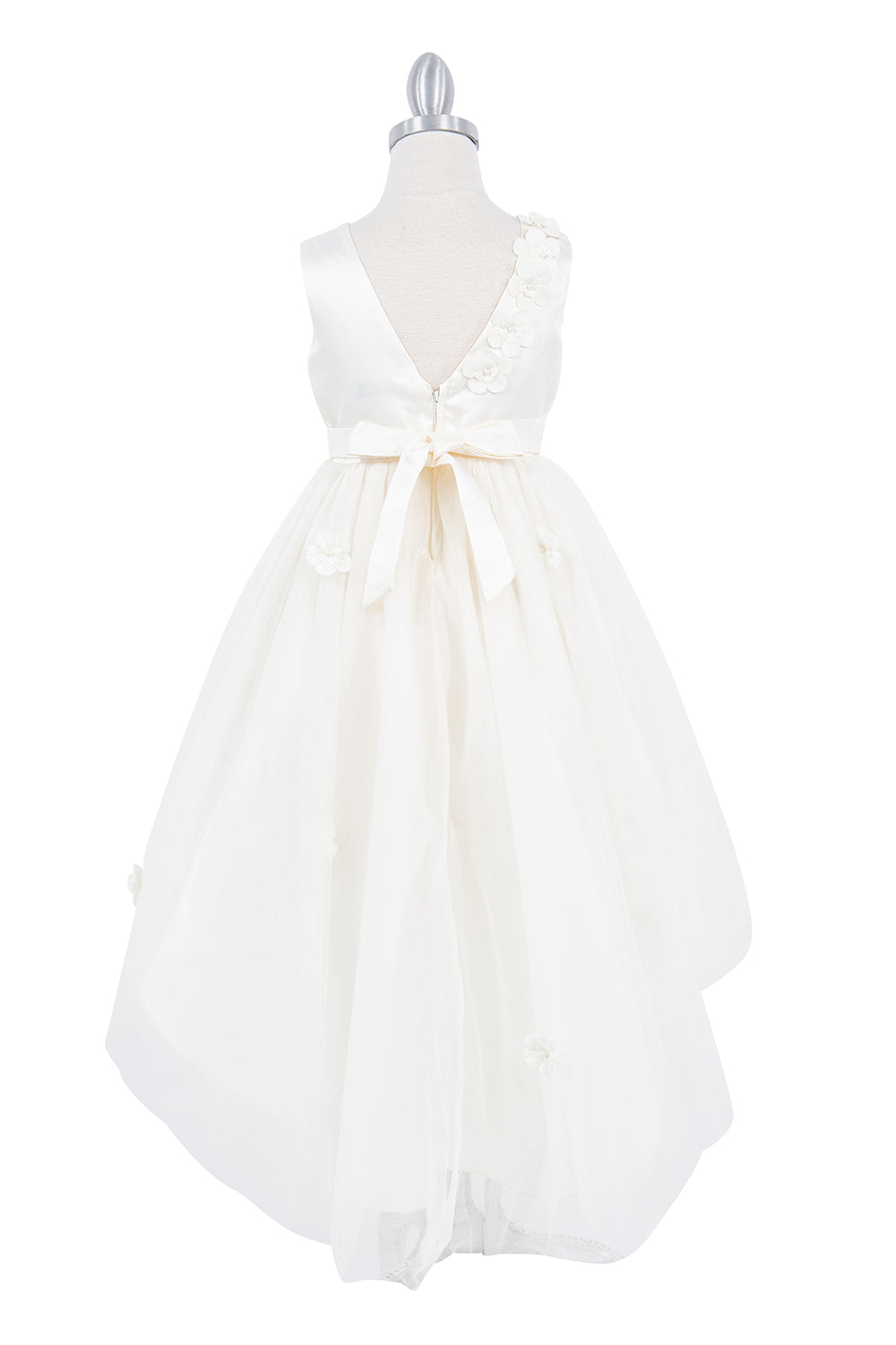 Beautiful Sleeveless Soft Tulle Flower Girl Dress by Cinderella Couture USA AS9136