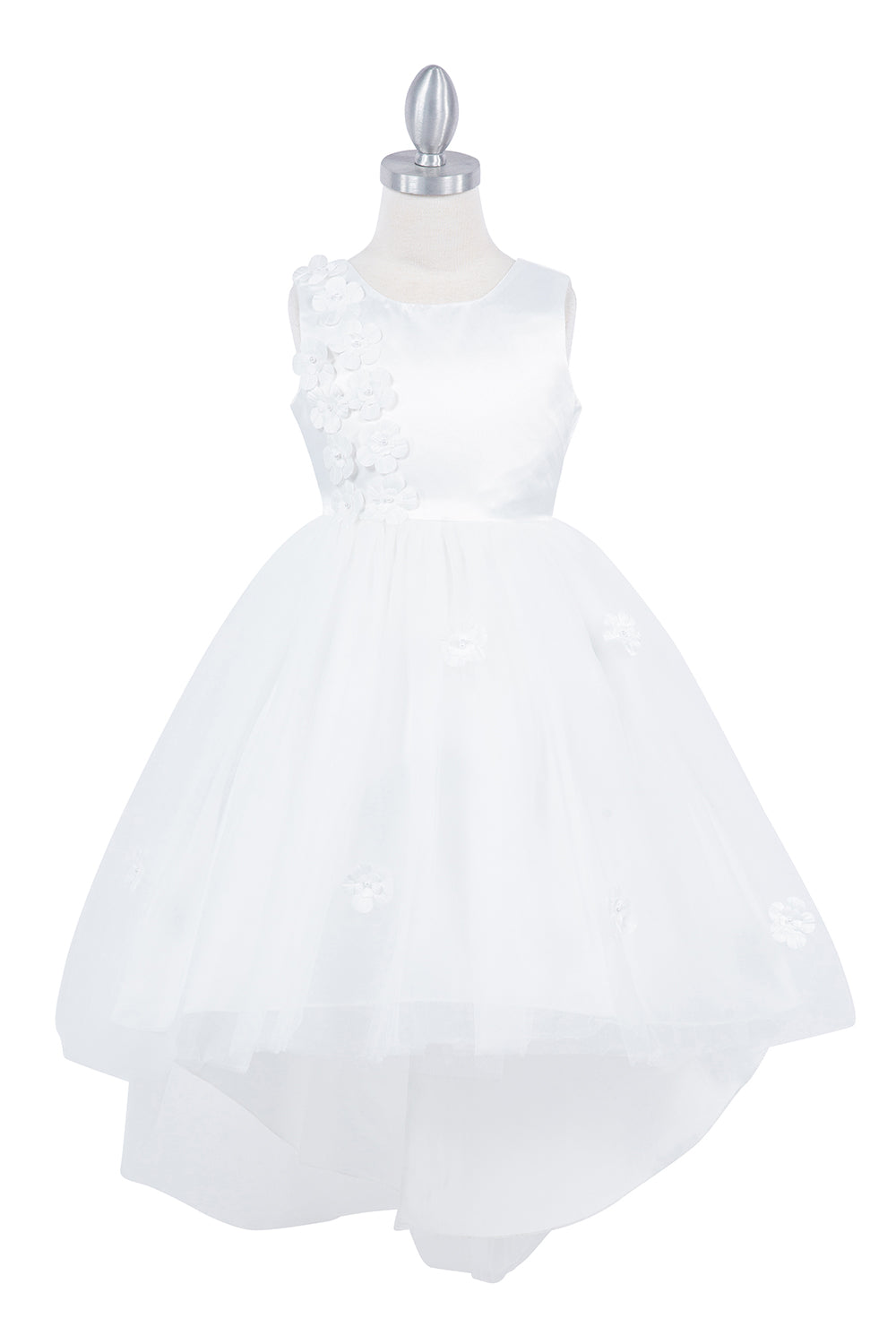 Beautiful Sleeveless Soft Tulle Flower Girl Dress by Cinderella Couture USA AS9136