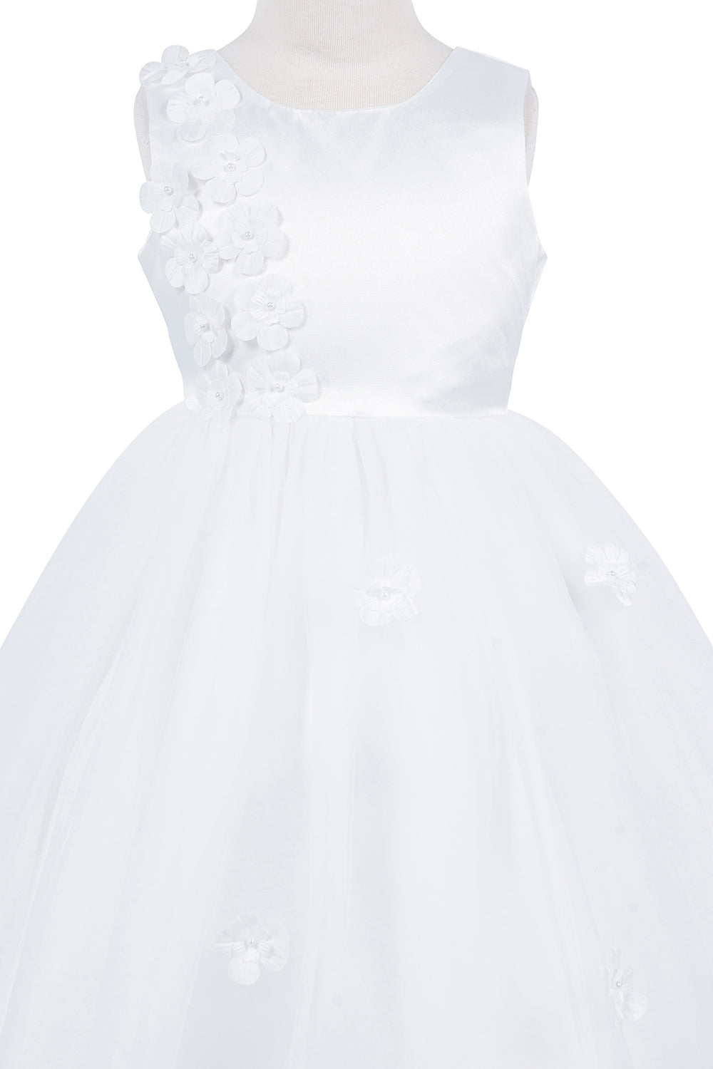 Beautiful Sleeveless Soft Tulle Flower Girl Dress by Cinderella Couture USA AS9136