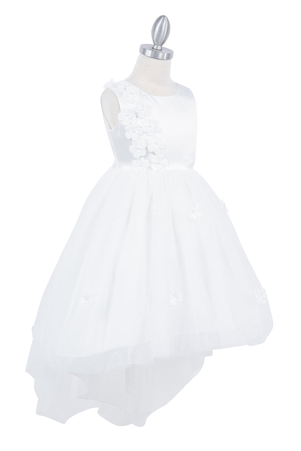 Beautiful Sleeveless Soft Tulle Flower Girl Dress by Cinderella Couture USA AS9136