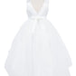 Beautiful Sleeveless Soft Tulle Flower Girl Dress by Cinderella Couture USA AS9136