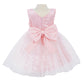 3D Flower Lace Satin Baby Dress by Cinderella Couture USA AS9140B