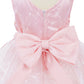 3D Flower Lace Satin Baby Dress by Cinderella Couture USA AS9140B