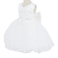 3D Flower Lace Satin Baby Dress by Cinderella Couture USA AS9140B