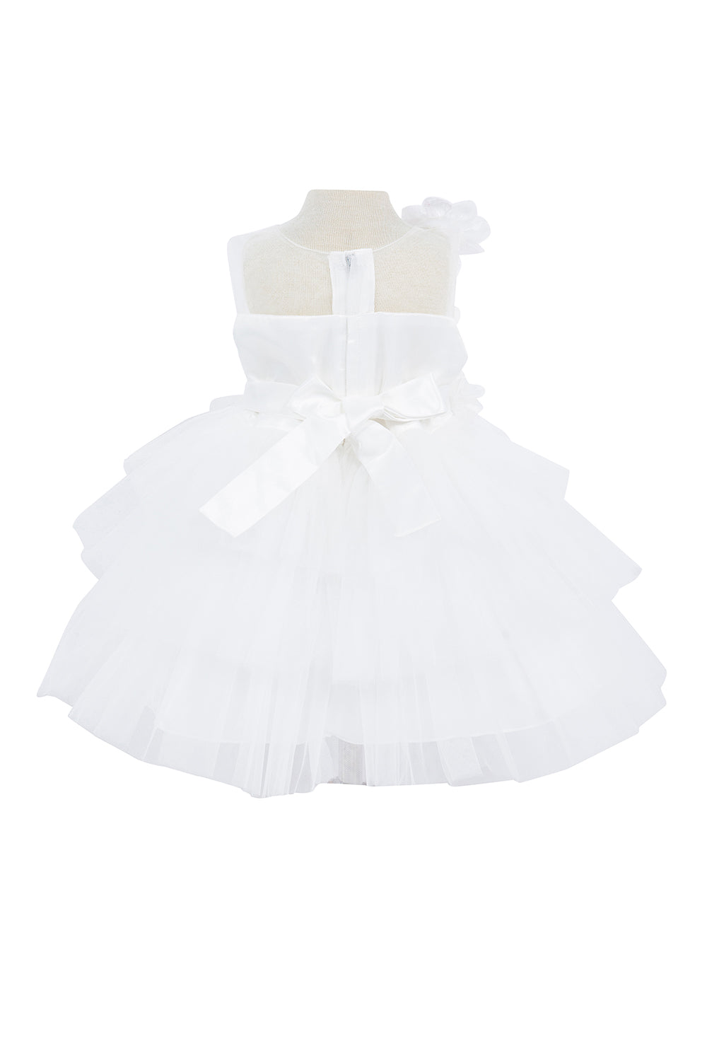 Beautiful 3D Flowers Tulle Baby Dress by Cinderella Couture USA AS9141B