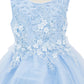 3D Floral Soft Tulle Baby Dress by Cinderella Couture USA AS9148B