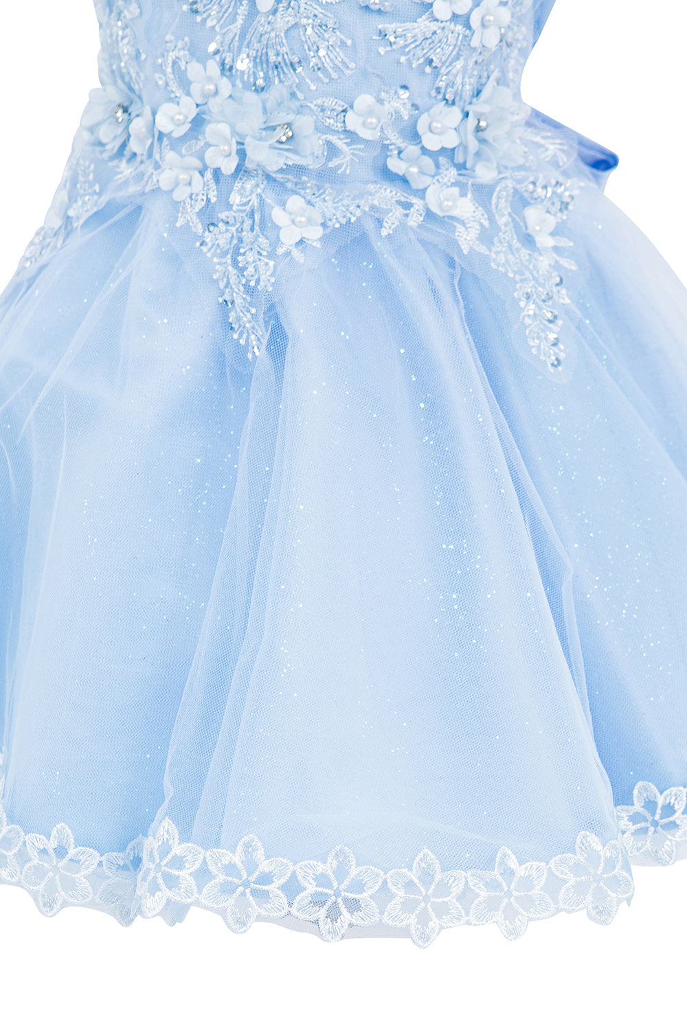 3D Floral Soft Tulle Baby Dress by Cinderella Couture USA AS9148B