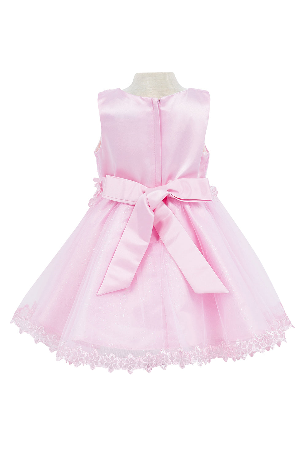 3D Floral Soft Tulle Baby Dress by Cinderella Couture USA AS9148B