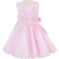 3D Floral Soft Tulle Baby Dress by Cinderella Couture USA AS9148B