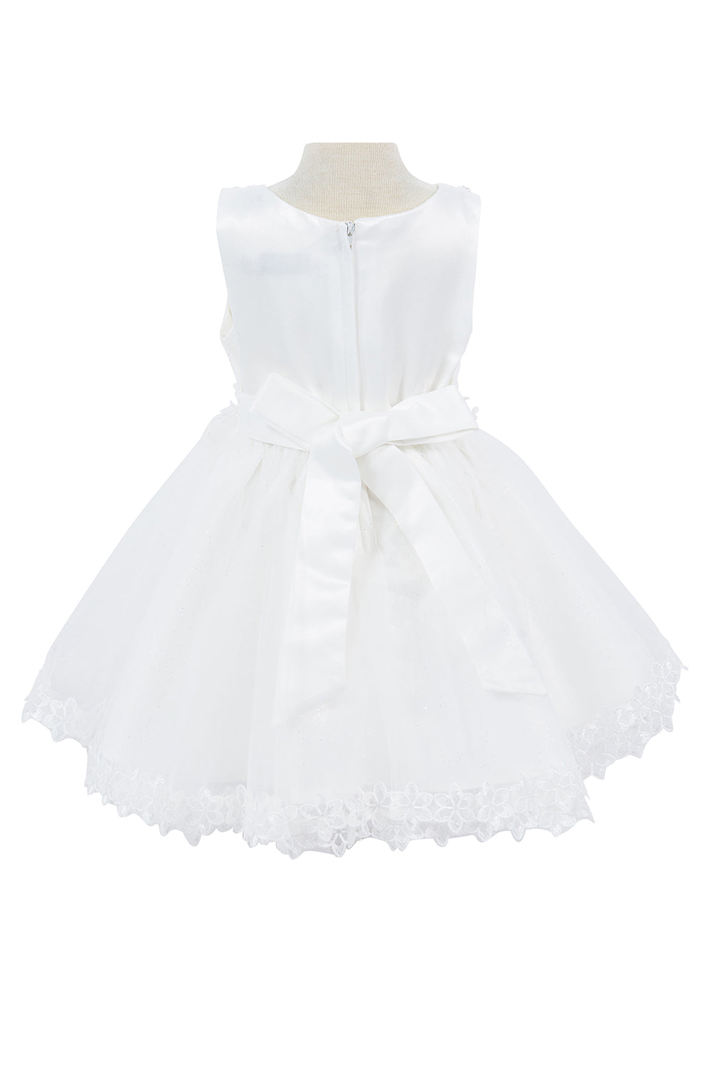 3D Floral Soft Tulle Baby Dress by Cinderella Couture USA AS9148B