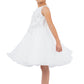 Butterfly Glitter Tulle Sleeveless Girl Party Dress by Cinderella Couture USA AS9150