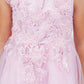 Butterfly Glitter Tulle Sleeveless Girl Party Dress by Cinderella Couture USA AS9150