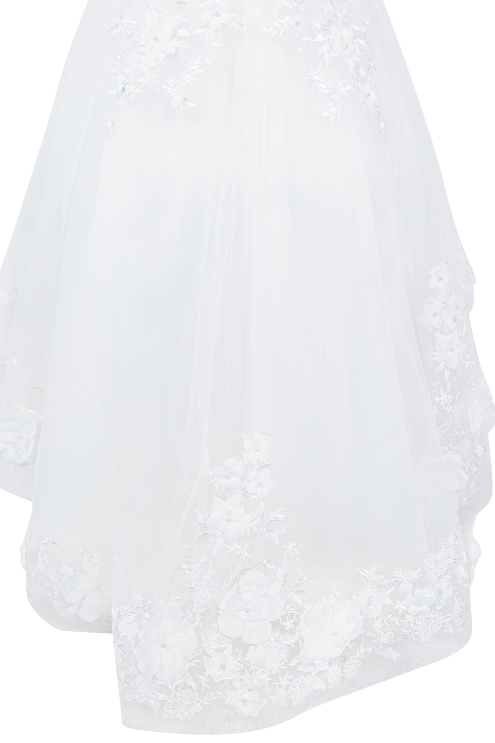 Beautiful Illusion Tulle Flower Girl Dress by Cinderella Couture USA AS9153