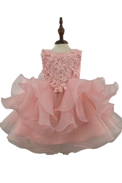 Beautiful Multi Layered Baby Tulle Dress by Cinderella Couture USA AS9155B