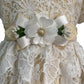 Beautiful Croche Lace Baby Dress by Cinderella Couture USA AS9157B