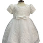 Crystal Tulle with 3D Flowers Baby Dress by Cinderella Couture USA AS9158B