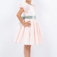 Puff Sleeve Satin Flower Girl Dress by Cinderella Couture USA AS9159