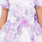 Beautiful Flower Print Organza Girl Party Dress by Cinderella Couture USA AS9163