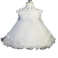 Flower Girl Cap Sleeved Waffle Pattern Bodice Dress by TIPTOP KIDS - AS2360