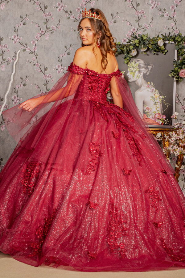 Off Shoulder Sweetheart Neckline Quinceanera Dress by Elizabeth K - GL3181