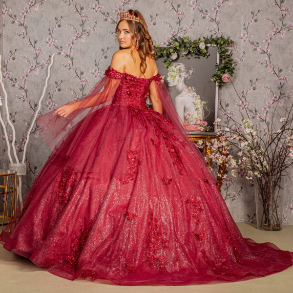 Off Shoulder Sweetheart Neckline Quinceanera Dress by Elizabeth K - GL3181