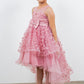 3D Flowers Elegant Illusion Girl Party Dress by Cinderella Couture USA AS9170