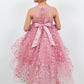 3D Flowers Elegant Illusion Girl Party Dress by Cinderella Couture USA AS9170