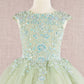 Sequin Embroidery High Neck Kids Dress by Elizabeth K - GK108