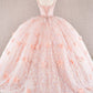 Butterfly Sequin Sweetheart Neckline Quinceanera Dress by Elizabeth K - GL3183