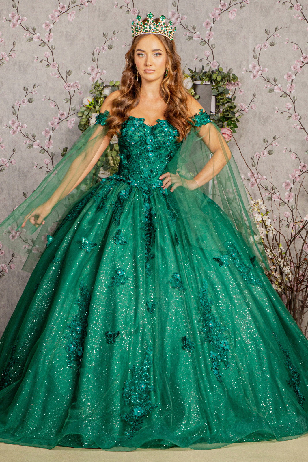 Off Shoulder Sweetheart Neckline Quinceanera Dress by Elizabeth K - GL3181