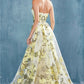 Sweetheart Sheath Organza Print Gown by Andrea & Leo Couture A0770 Penelope Gown - Special Occasion