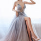 Floral Beaded Tulle A-Line Gown by Andrea & Leo Couture A0850 - Special Occasion