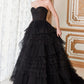 Strapless Corset Tulle Ruffle Ballgown Gown by Andrea & Leo Couture A1017 - Special Occasion