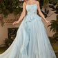 Strapless Corset A-line Tulle Formal Evening Gown by Andrea & Leo Couture - A1021 MONARCH - Special Occasion