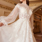 Long Sleeve A-line Tulle KATE WEDDING GOWN A1074W by Andrea & Leo Couture