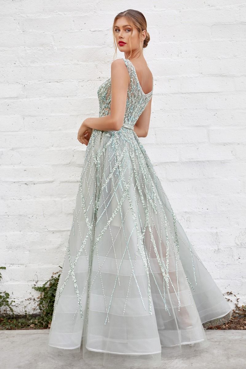 Jewel Beaded Ball Gown A1091 By Andrea & Leo Couture - Special Occasion