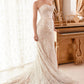 Lace Off The Shoulder Mermaid Bridal Gown by Andrea and Leo A1104W