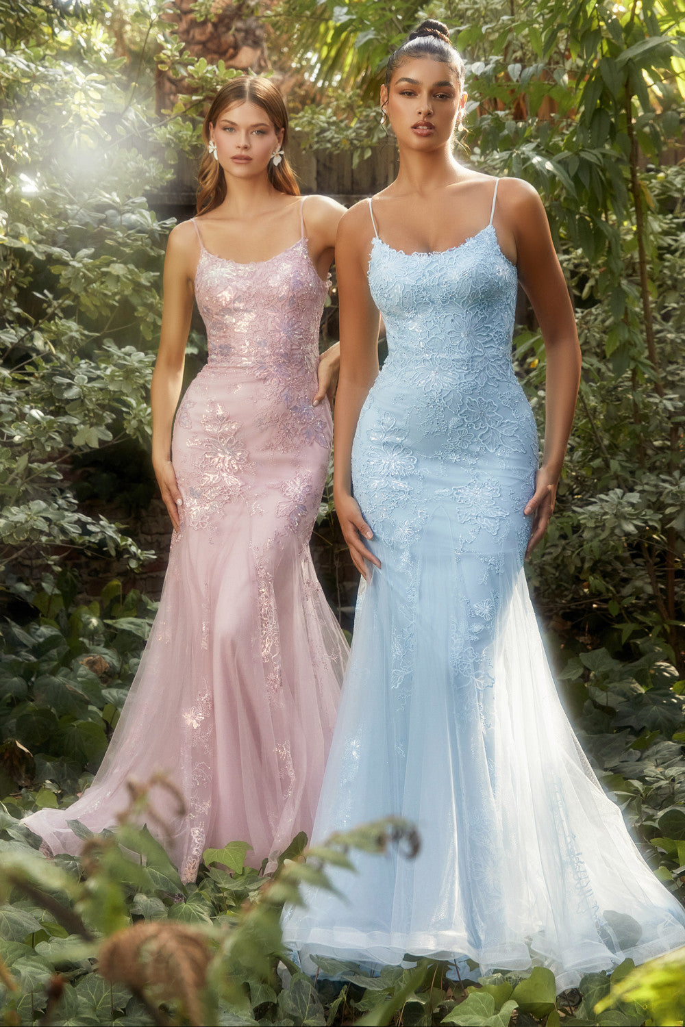 Iridescent Lace Mermaid Gown by Andrea & Leo Couture A1131 - Special Occasion