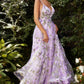 Organza Printed A-Line Gown by Andrea & Leo Couture A1135 Penelope Gown - Special Occasion