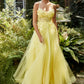 Floral Applique A-Line Gown by Andrea & Leo Couture A1142 Penelope Gown - Special Occasion