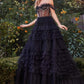 Off the Shoulder Rhinestones Ruffle Corset Ball Gown by Andrea & Leo Couture A1150 - Special Occasion