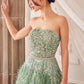 Feather Strapless A-Line Formal Evening Gown by Andrea & Leo Couture - A1226 - Special Occasion