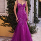 Lace & Tulle Mermaid Formal Evening Gown by Andrea & Leo Couture - A1231 - Special Occasion/Curves