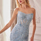 Strapless Lace & Tulle Mermaid Formal Evening Gown by Andrea & Leo Couture - A1255 - Special Occasion