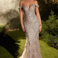 Off The Shoulder Mermaid Formal Evening Gown by Andrea & Leo Couture - A1257 - Special Occasion/Curves