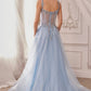 Embellished A-Line Tulle Formal Evening Gown by Andrea & Leo Couture - A1258 - Special Occasion