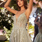 Andrea & Leo Couture A1261 Embellished A-Line Layered Tulle Gown - Special Occasion/Curves