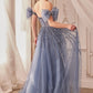 Beaded Strapless V-Neckline Formal Evening Gown by Andrea & Leo Couture - A1338 - Special Occasion